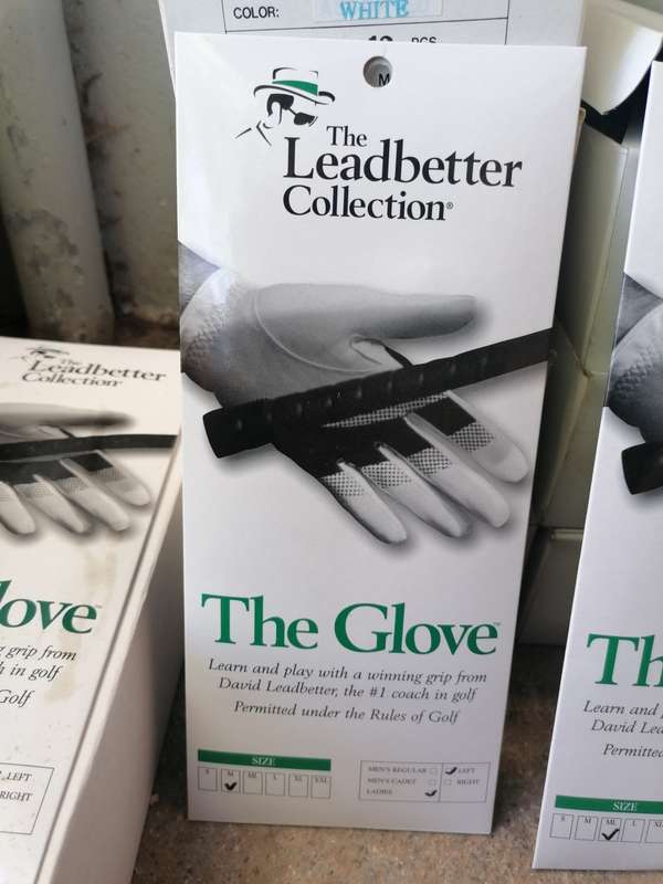 The leadbetter collection left hand golf gloves. Bid per glove. Inquire the size you need