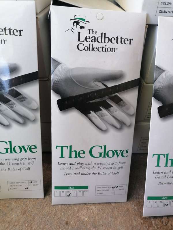 The leadbetter collection left hand golf gloves. Bid per glove. Inquire the size you need