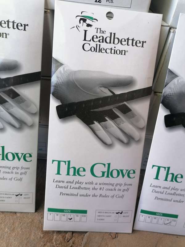The leadbetter collection left hand golf gloves. Bid per glove. Inquire the size you need