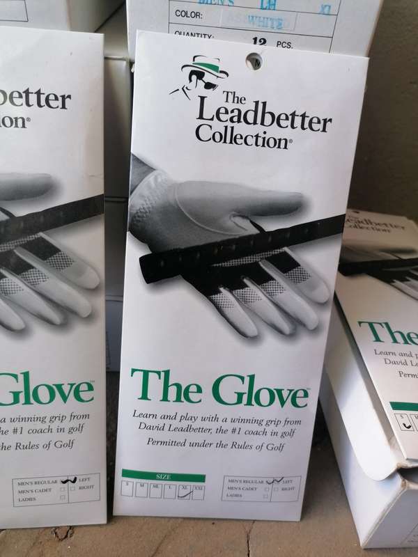 The leadbetter collection left hand golf gloves. Bid per glove. Inquire the size you need