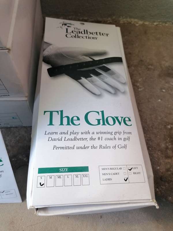 The leadbetter collection left hand golf gloves. Bid per glove. Inquire the size you need