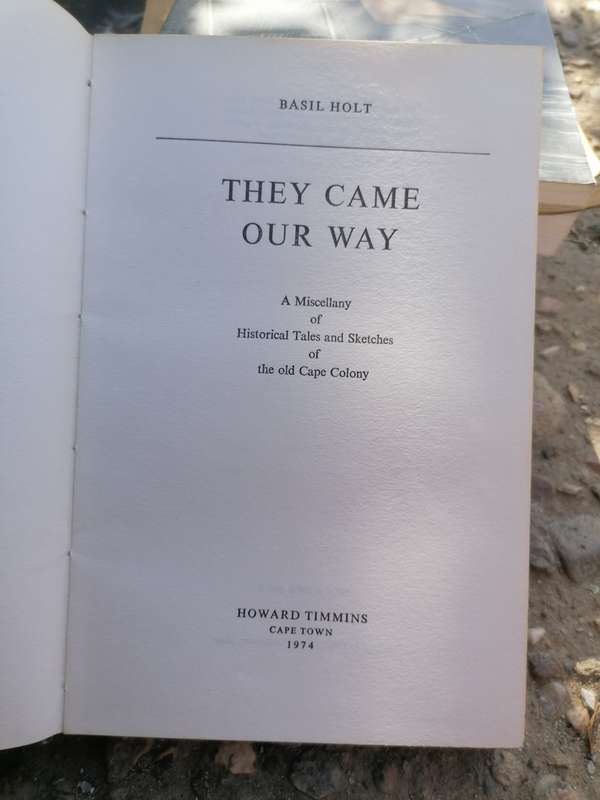 They came our way. Basil Holt