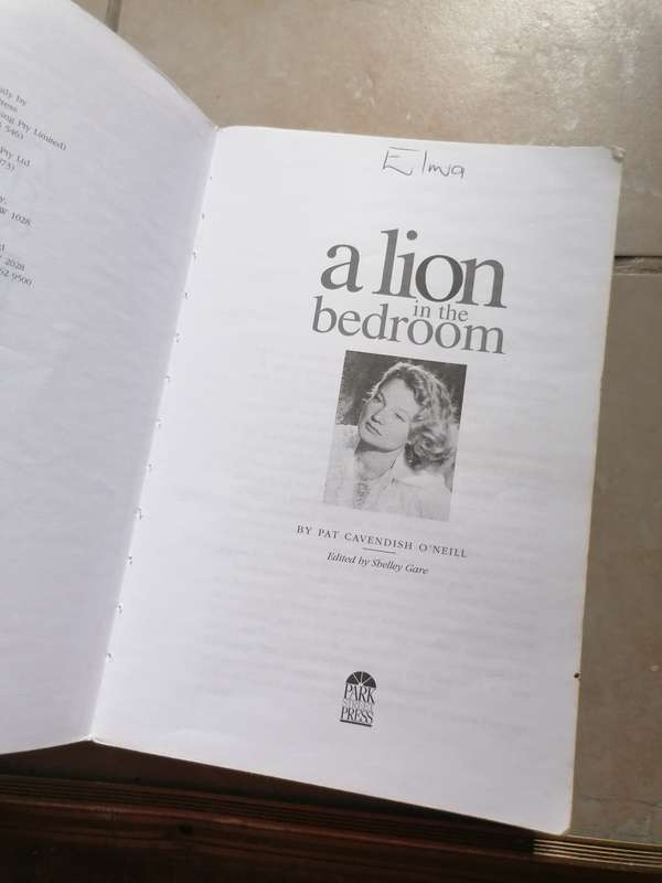 A Lion In The Bedroom Book by Pat Cavendish O`Neill
