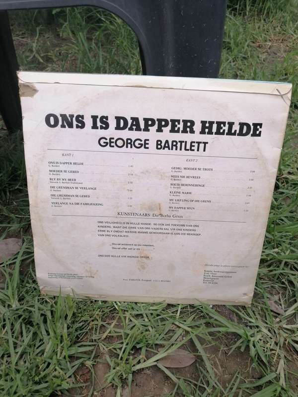 Ons Dapper Helde Groete van die Grens -Die Botha Gesin LP Record