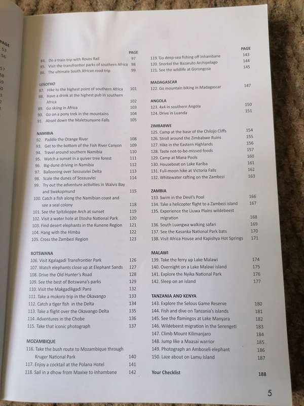 Your bucket list 150 must do experiences in souther africa by Patrick cruywagen