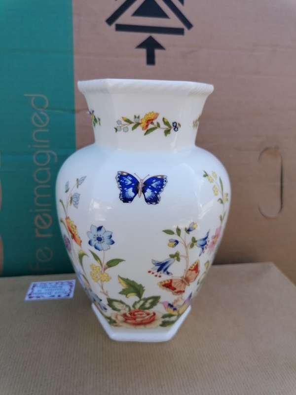 aynsley bone china cottage garden vase