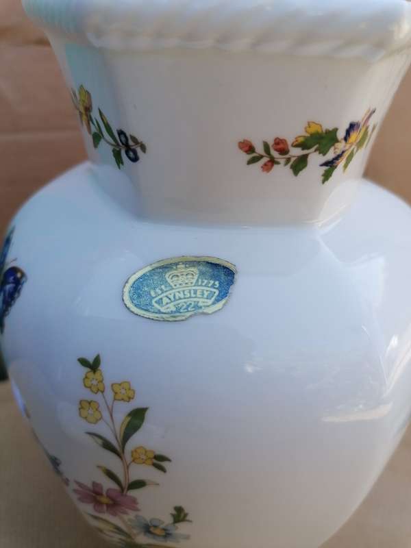 aynsley bone china cottage garden vase