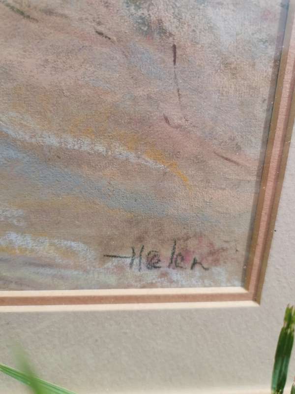 Original frames paint signed Helen.