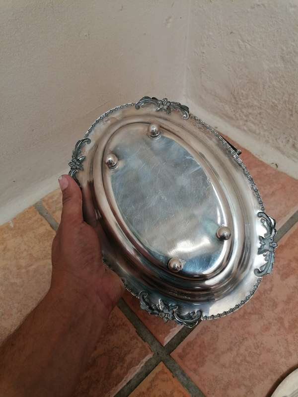 Silverplated TRAY with handle