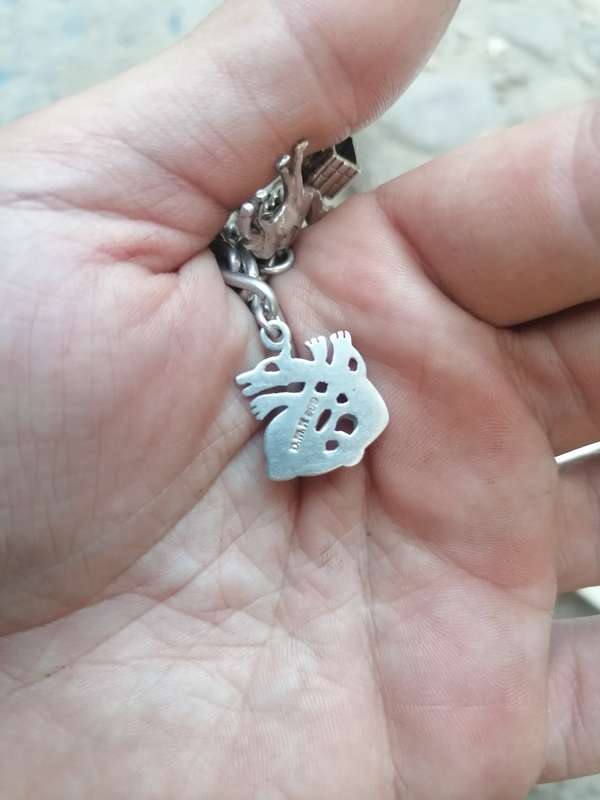 Wow stunning silver charms bracelet with 23 silver charms