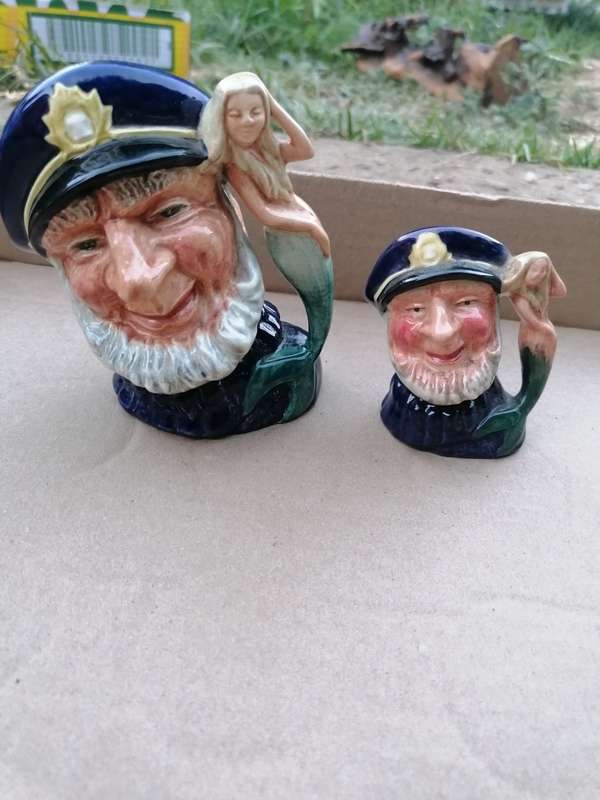 Royal Doulton Character Jug - Old Salt set