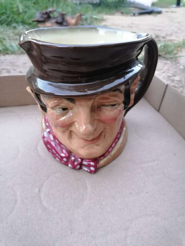 Need repair on one side Royal Doulton Toby Jug Mug -  Sam Weller