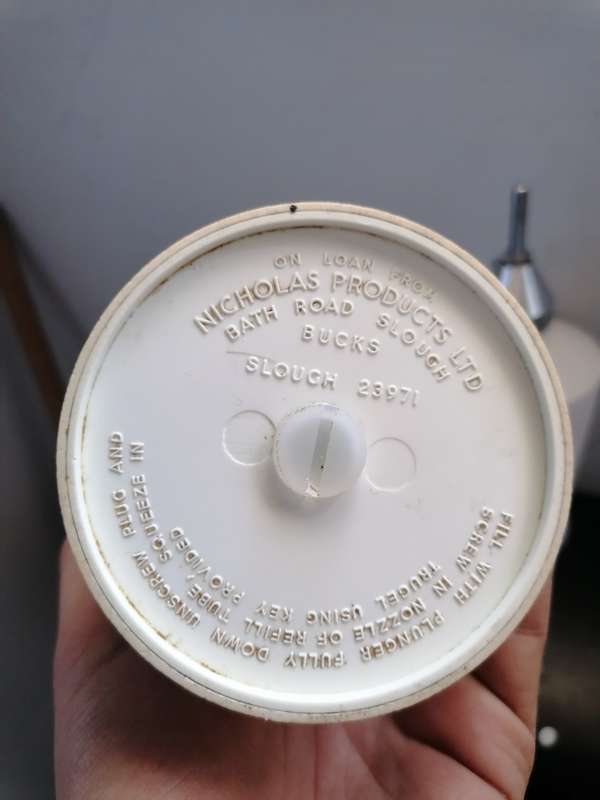 Vintage true gel hairdresser gel dispenser