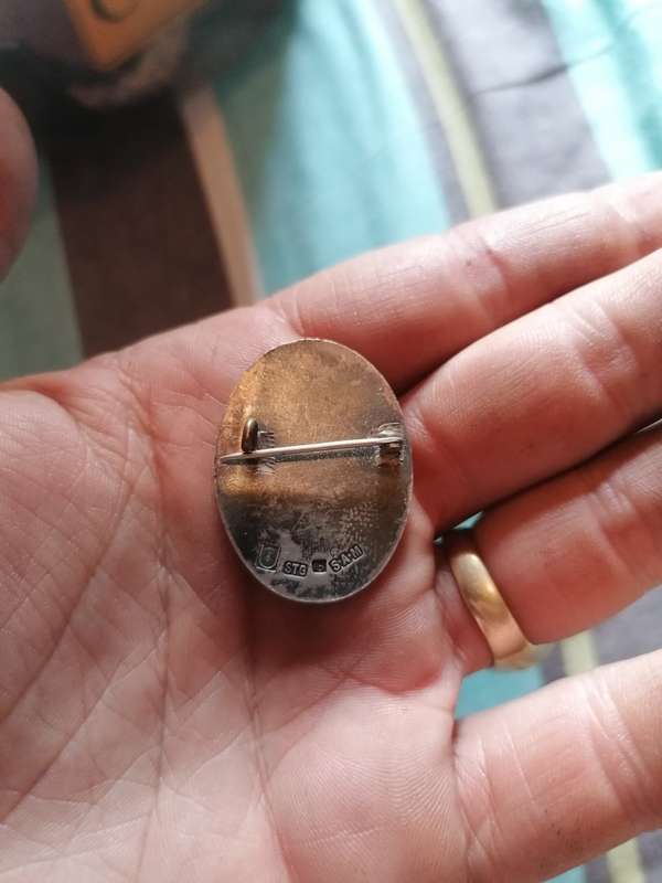 A.H.M.P - Afrikaanse Hoer Meisieskool Pretoria. EK SIEN HAAR WEN SILVER badge