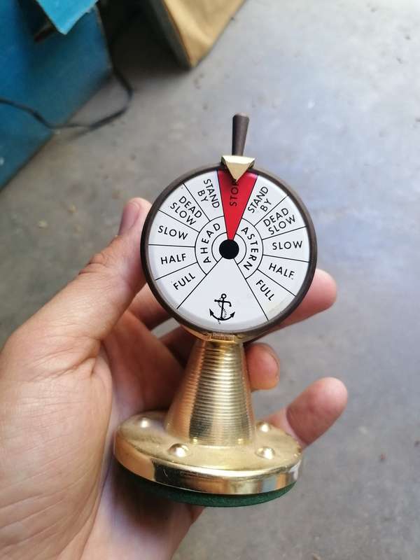 Vintage France Thermometer Nautical Ship Brass
