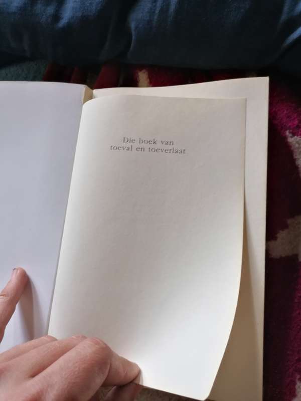 Die boek van toeval en toeverlaat deur Ingrid Winterbach