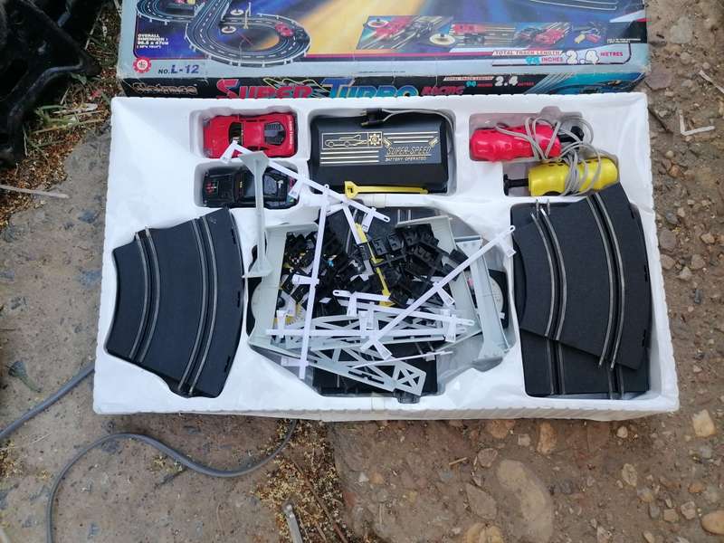Vintage car racing set.