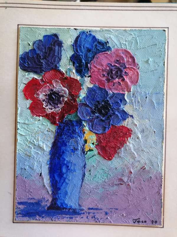 Small stunning painting by Jaco 16cm x 12.5cm