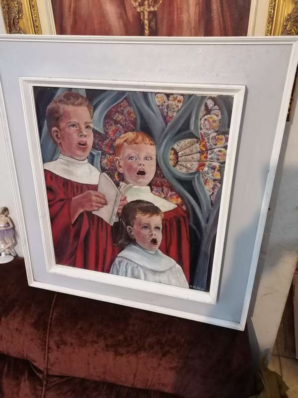 Stunning old framed painting