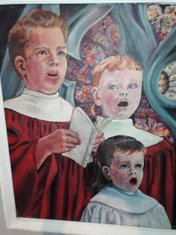 Stunning old framed painting