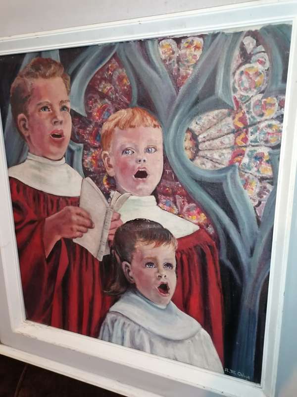 Stunning old framed painting