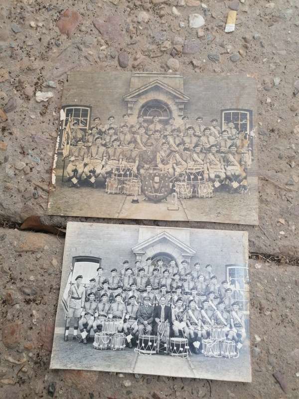 2 vintage military photos