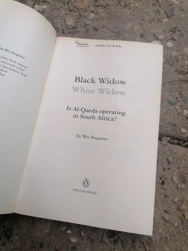 Black Widow White Widow Book by De Wet Potgieter