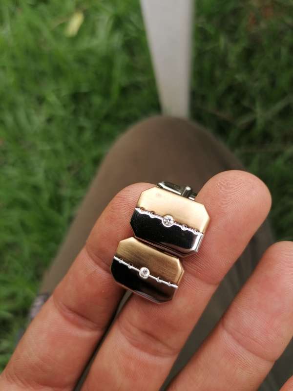 Stunning pair of cufflinks marked 925.