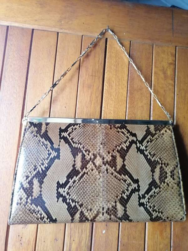 Vintage Genuine snake skin handbag