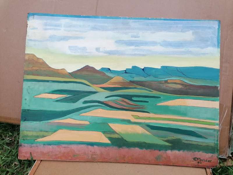 Stunning unframed painting by E. Mulder