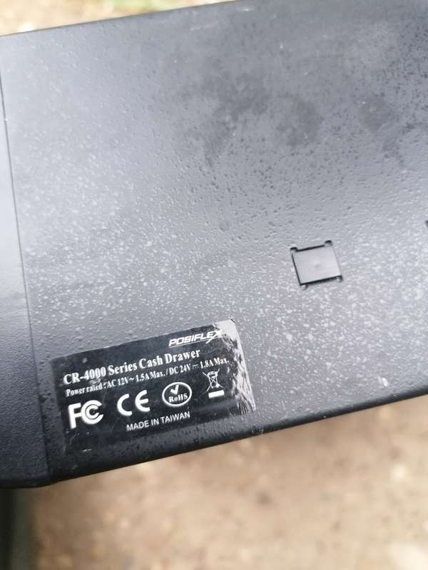 POSIFLEX CR-4000 SERIES CASH DRAWER. SELLING AS IS