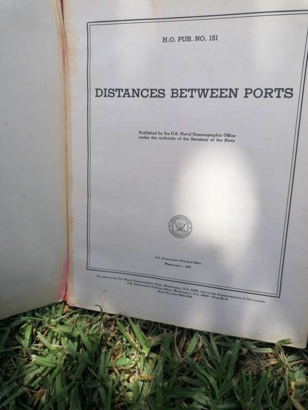 Distances Between Ports. H.O. PUB. NO. 151 DEPARTMENT OF THE US NAVY