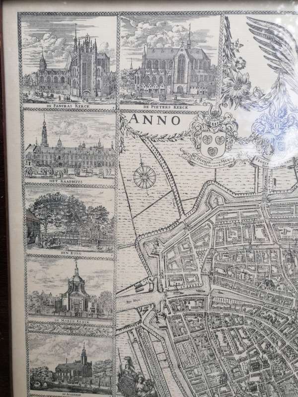 Old Christiaan Hagen framed map