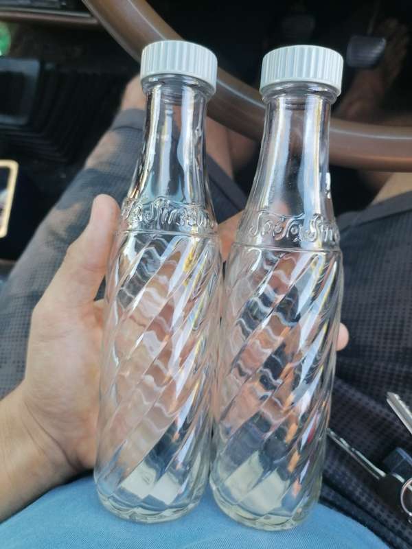 Original soda stream bottles in good condition
