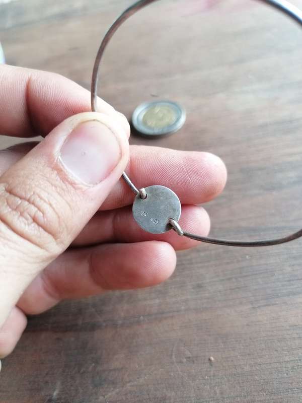 925 sterling silver Bracelet with capital `M`