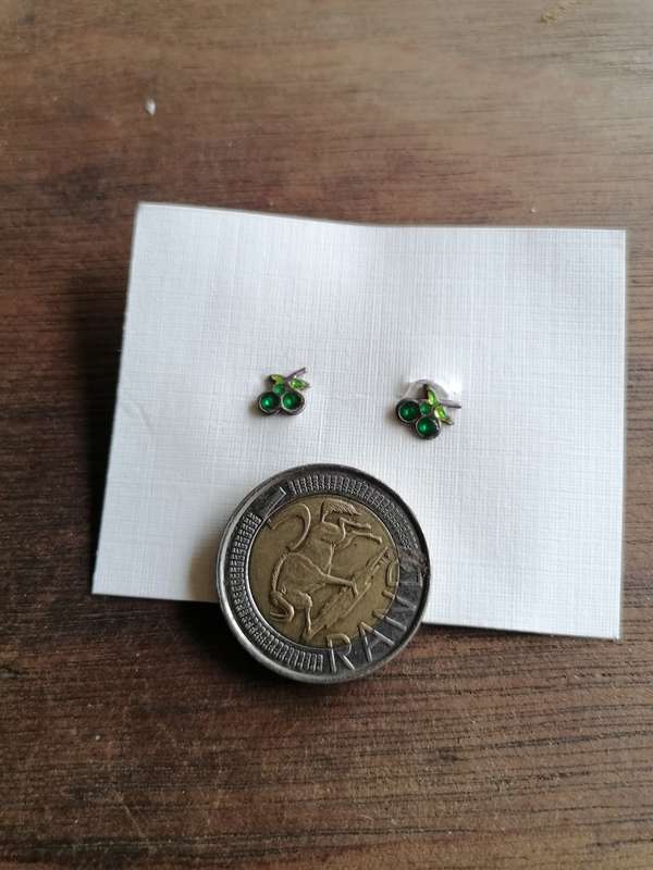 Vintage earrings set. Back piece shows 925