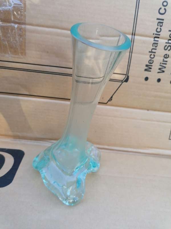 Molten glass vase