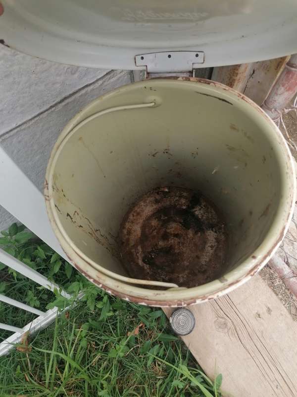 Vintage Metal Paper Waste Bin, working condition