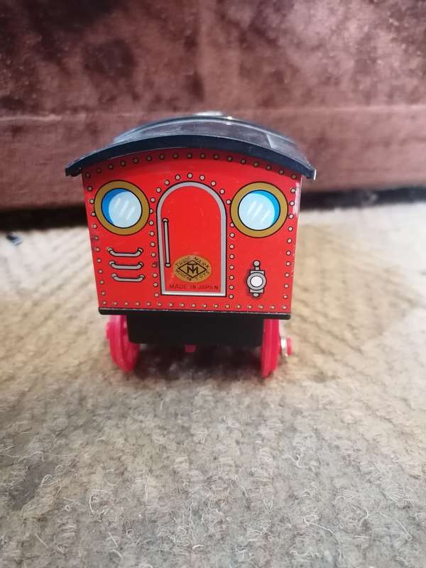 Vintage NEW Original MASUDAYA Transcontinental Express Mystery Action TIN TOY