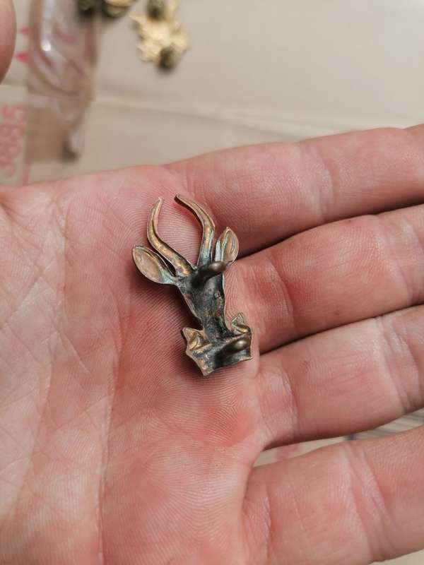 SA Infantry Springbok Collar Badge