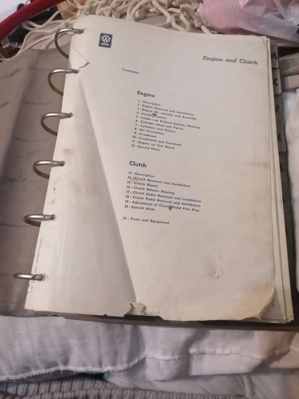 RARE FIND 1959 VW Transporter Early Workshop Manual
