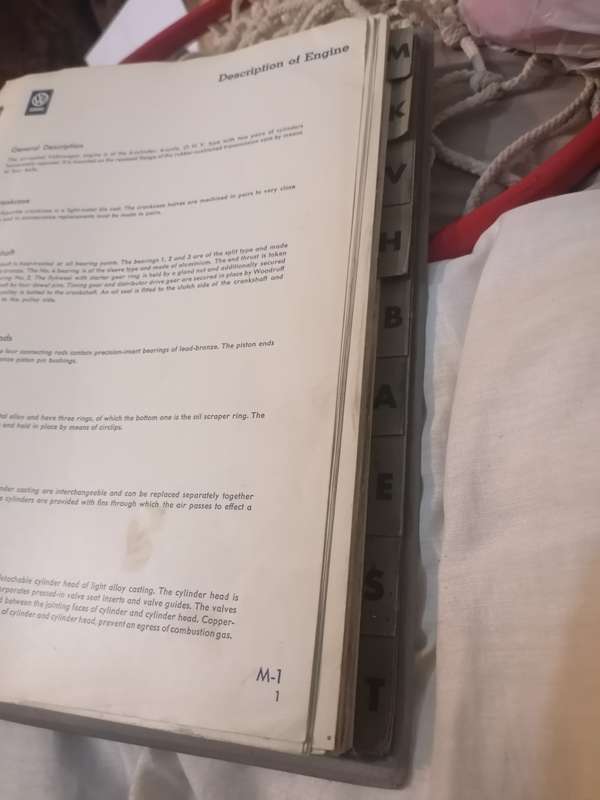 RARE FIND 1959 VW Transporter Early Workshop Manual