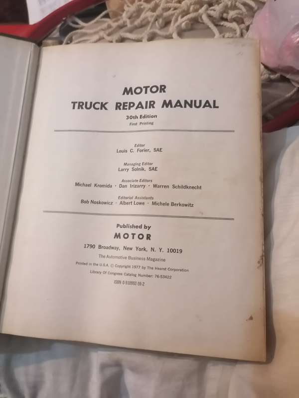 Motor Truck Repair Manual 1977