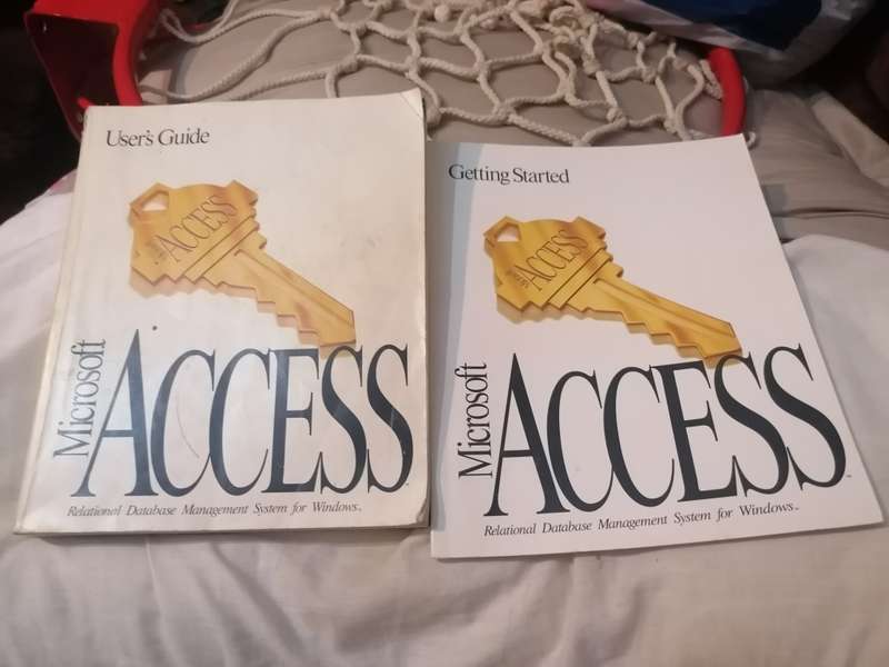 Vintage Microsoft Access manuals