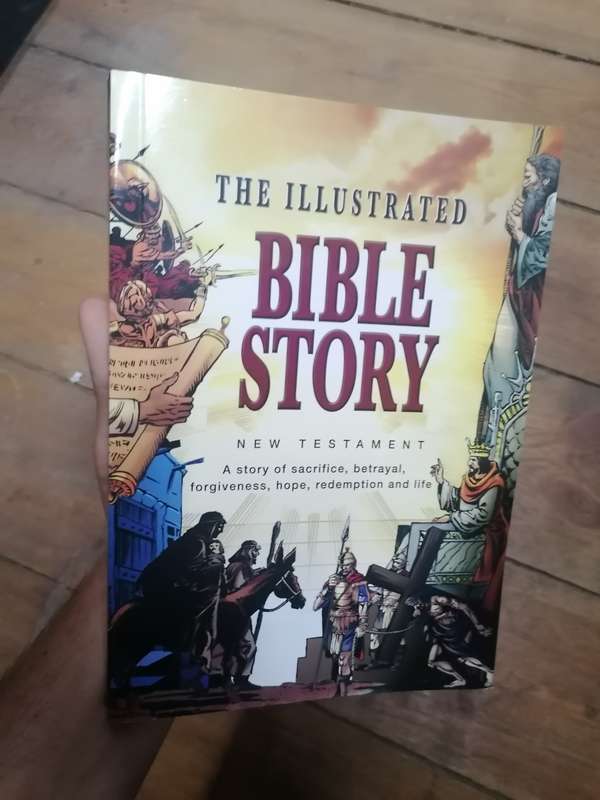 New books in comic book form THE ILLUSTRATED  BIBLE STORY NEW TESTAMENT  A story of sacrifice