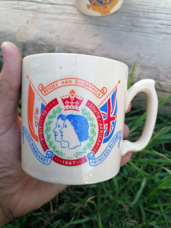 Commemorative Mug set- Royal Visit to South Africa 1947