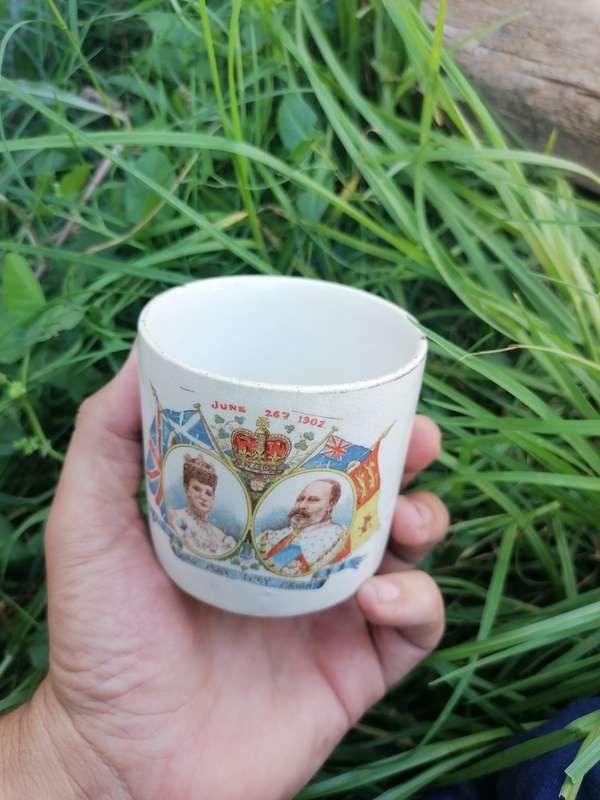 Commorative Mug: 1902 Coronation Of Edward VII Queen Alexandra