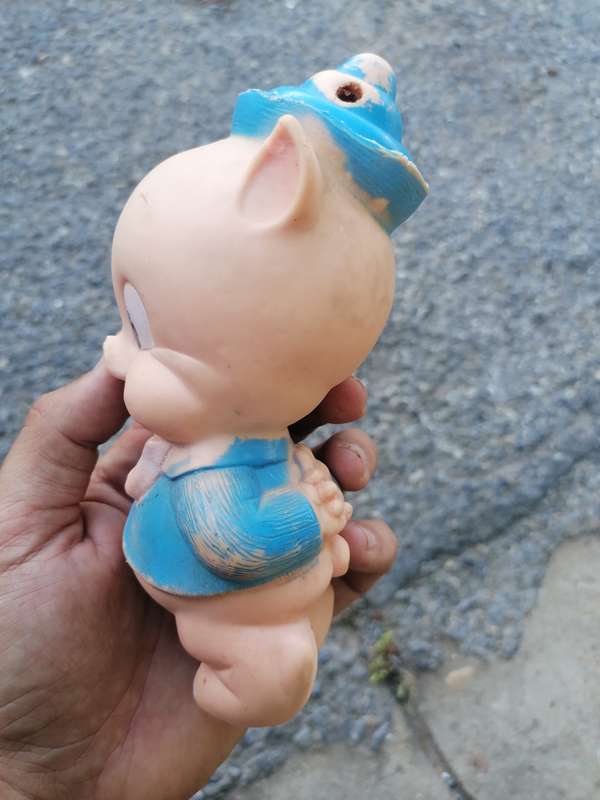 Vintage Porky Pig Squeaky Toy -