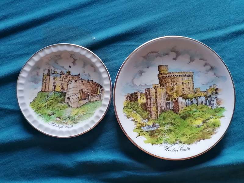 2 x royal falcon porcelain plates