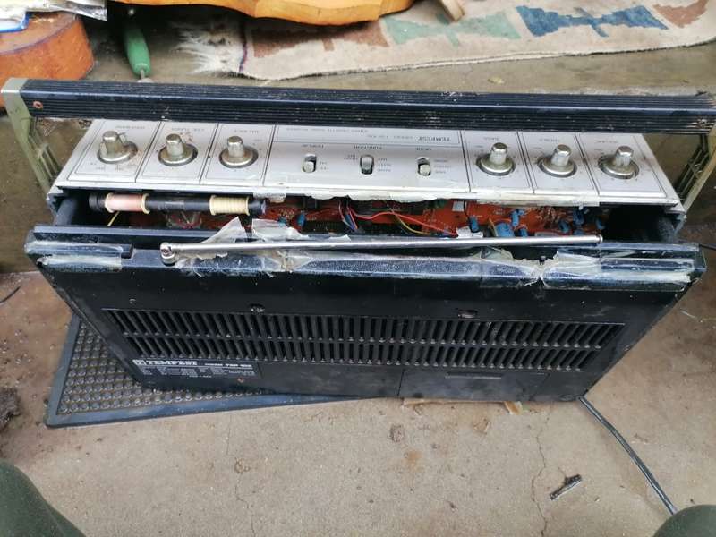 Vintage TEMPEST model TSP 105 radio for spares. Not tested